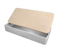 amuéblate Online - Canapé Abatible Apertura Lateral de Madera con Gran Capacidad, Espacioso, Transpirable y Resistente, Esquinas Redondeadas, 90 x 190, Polar