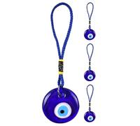 Amuleto para la protección del - Juego de 4 amuletos de la suerte con decoración en | Colgante de bolso como amuleto protector - para casa, oficina, coche, salón, dormitorio, pared, P