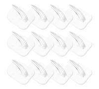 AMUSLESUR 80 Piezas Unidades Mini Ganchos Adhesivos Impermeables Transparentes para Baño y Cocina Colgadores para Toallas Sombreros y Joyas sin Taladro Fáciles de Quitar
