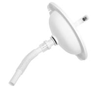 AMUSLESUR Fregadero de Esquina Suspendido de Plástico Blanco, Mini Lavabo Semicircular para Baños Pequeños y Rv Instalación Versátil y Uso Seguro y Estable