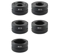 AMZCNC Mordaza de prensa M12~M28 contorno M para 12 mm, 15 mm, 18 mm, 22 mm, 28 mm, inserto de mandíbula de prensado adecuado para pinzas de prensado manual (mordaza M12~M28)