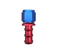 AN4 AN6 AN8 AN10 AN12 Accesorios de extremo de manguera de empuje montaje del enfriador de aceite combustible 0 45 90 180 grados adaptador de conexión rojo azul