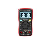 AN8009 Multímetro LCD con Retroiluminación, Comprobador, Voltímetro, Medidor, Detector Inteligente Multifuncional Portátil, Color Rojo
