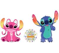 Anagram Angel and Stitch - Suministros para fiesta de cumpleaños, 3 piezas