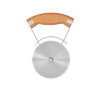 Anakel Home Cortador de Pizza Full Circle de Acero Inoxidable, Rueda de Corte con Mango Giratorio Ergonómico y Funda Protectora de Plástico Reciclado, Plateado
