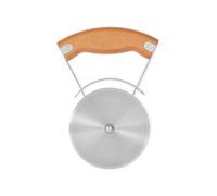 Anakel Home Cortador de Pizza Full Circle de Acero Inoxidable, Rueda de Corte con Mango Giratorio Ergonómico y Funda Protectora de Plástico Reciclado, Plateado