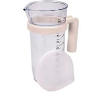 ANAKEL HOME Jarra Medidora 1 Litro con Tapa de Silicona y Asa Desmontable - Vaso Medidor Transparente de Plástico Resistente