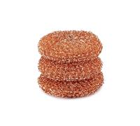 Anakel Home Pack 3 Estropajos de Cobre Full Circle, Malla 100% Cobre Puro, Antimicrobiano y Sostenible, Limpieza sin Plásticos, Ideal para Acero Inoxidable