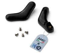 ANAKEL HOME Pack de 2 uds. Repuesto Asa Compatible con Ollas AMC Modelo Antiguo, Repuestos Ollas AMC Antiguas, Color Negro, Tornillos y Arandelas Incluidos