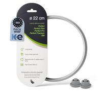 ANAKEL HOME Pack de Junta de Olla de Ø22 cm y Set de 2 Juntas Indicadoras de Presión Compatible con Olla Express WMF Perfect | para Modelos Antiguos de Mango, Recambio Adaptable, Silicona