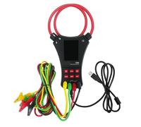 Analizador de calidad de energía, Medidor de potencia abrazadera Flexible bobina grande, probador frecuencia corriente fuga voltaje secuencia trifásica