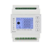 Analizador de calidad de energía, Medidor de voltaje inteligente TUYA, carril Din trifásico, Kwh, consumo energía WiFi, Monitor electricidad en tiempo Real