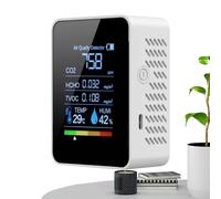 Analizador De Calidad del Aire para Hogar - Detector de Dióxido de Carbono | Monitor Portátil con Pantalla Clara para Seguridad Detección En Dormitorios Dióxido De Carbono Hogar