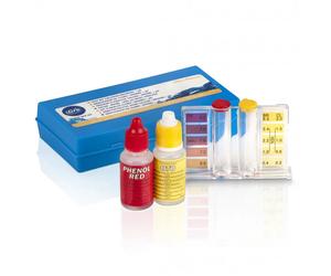 Analizador de Cloro y PH Gre, fácil Medidor 2 en 1 con gotas de colores en estuche para un correcto mantenimiento de la piscina