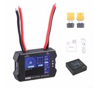 Analizador de energía eléctrica WM150 150A Probador de pantalla LCD para voltaje, corriente y alimentación con actualización de firmware USB (B)