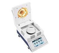 Analizador de humedad de laboratorio, medidor de humedad halógeno, 3 modos de secado, precisión del 0,01%, 60-200 °C, 1-99 minutos, prueba rápida de humedad