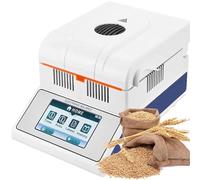 Analizador de humedad, medidor de humedad halógeno, capacidad de 50/100 g, precisión de 0,001/0,002/0,005 g, pantalla táctil digital rápida del 0,02 %, para polvo, hierbas, té, carne, alimentos