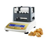 Analizador de Quilates Plata Platino Lingotes-Sensor HBM Densímetro Electrónico,Probador de Oro 0.1% Pureza Precisión para Control Calidad en Joyería con Puerto RS232(MDJ-300K)
