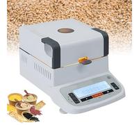 Analizador digital de humedad, medidor de humedad halógeno para uso en laboratorio, pantalla táctil LCD, control de temperatura de 40-160 °C para granos, alimentos, polvo, plantas