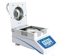 Analizador digital de humedad, temperatura ajustable de 60 a 200 °C, medidor de humedad de calefacción halógeno para pruebas de laboratorio de 50 g/0,001 g