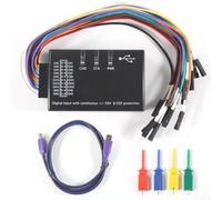 Analizador lógico 16 canales, frecuencia de muestreo del analizador 100MHz de la lógica del USB con la protección del ESD, analizador de señal digital para la depuración de MCU FPGA