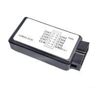 Analizador lógico USB 24 MHz 8 canales herramienta de depuración para microcontrolador ARM FPGA con frecuencia de muestreo de 24 MS/s y protección contra sobretensiones para desarrollo de laboratorio