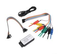 Analizador lógico USB de 8 canales y 24 Msps, herramienta de depuración de protocolo múltiple para ARM FPGA MCU para análisis spi IIC UART, entrada 0-5 V, incluye cable USB para equipos de