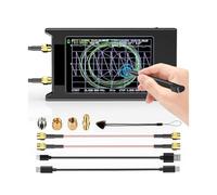 Analizador Vectorial de Redes, Analizador de red vectorial VNA-H4 actualizado de 4 pulgadas 10k-1,5 GHz HF VHF UHF Analizador de antena versión 4,3 con ranura for tarjeta SD Medición de Parámetros S,