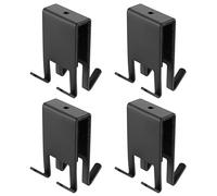 ANBEEISS 4 Piezas Perchero Puerta Baño, Ganchos Colgador Puerta, Gancho para Mampara de Ducha de Doble Cara, Gancho de Ducha Percha Puertas, Perchero para Puertas 5-10 mm para Colgar Ropa
