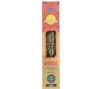 Ancient Wisdom Incienso Orgánico de Rosa - Rose - ULLAS - Hecho a Mano - 25gr - Hecho en India - 100% Natural - Hostenatura