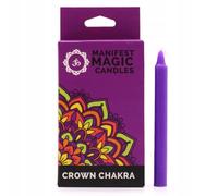 Ancient Wisdom Velas Mágicas Manifest (paquete de 12) - Púrpura - Chakra de la Corona