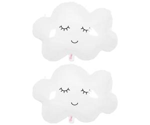 ANCLLO 2 globos de aluminio de nube blanca para fiesta de cumpleaños