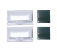 ANCLLO Pack de 2 luces de ojo de cerradura PIR infrarrojos infrarrojos inalámbrico cerradura de puerta lámpara coche sensor detector de movimiento 4 bombillas lámpara