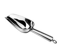 ANCLLO Pala de hielo de acero inoxidable, cuchara de harina de granos de café, raspador de alimentos (12 onzas)