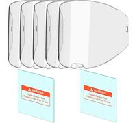 ANDELI 5 Lentes de Cubierta Exterior + 2 Lentes de protección Interior Grande para Casco de Soldadura ANDELI Moner LED Moner LED Pro MONERDB LED