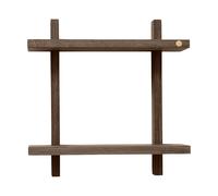 Andersen Furniture Estante de pared Treat doble Roble ahumado aceitado. 34×12×34 cm