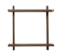 Andersen Furniture Estante de pared Treat doble Roble ahumado aceitado. 50x12x50 cm