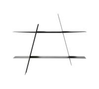 Andersen Furniture Estantería de pared A-Shelf Large 78x12x67 cm Black