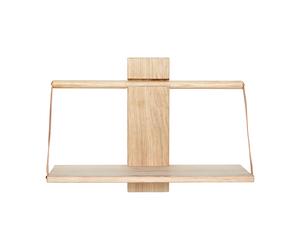 Andersen Furniture Estantería de pared Wood Wall Medium 45x20x32 cm Oak
