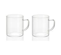 Andrea house - set de dos tazas de vidrio Ø7'5x8'5cm / 300ml