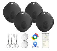 Android Air Tracker, 4 Pack Smart Tag, Localizador Bluetooth Compatible con Google Find Hub (Solo Android), Bluetooth Tracker Tag para Maletas, Cartera, Equipaje