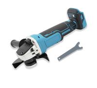 ANEELV Amoladora angular con batería compatible con Ma-kita 18 V, 8500 rpm, control de velocidad de 4 niveles, disco abrasivo de 125 mm con llave de lijadora para lijar, cortar y pulir (sin batería)