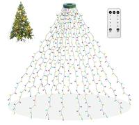 ANEEWAY Luces Exterior, 16x2m 400LED Guirnalda Arbol Navidad IP55 Impermeable Función de Memoria 8 Modos Cadena luz Decoracion para Habitacion Interior Fiesta,Multicolor