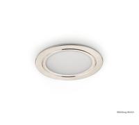 Anelli LED Color Acero Inoxidable, Foco Empotrable, Set-2, 3000K Blanco Cálido