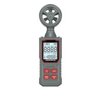 Anemómetro, Anemómetro digital portátil, mini medidor de velocidad del viento, flujo aire, temperatura y retroiluminación LCD