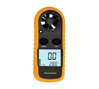 Anemómetro digital, Anemómetro Digital GM816, medidor de velocidad del viento, Mini temperatura flujo aire y con retroiluminación LCD