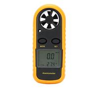 Anemómetro Digital Anemómetro Digital, Medidor de Velocidad Mini Anemómetro Digital Dispositivo de Medición Termómetro Medir el Flujo de Aire