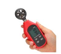 Anemómetro, Mini anemómetro de mano, medidor Digital de velocidad del viento, pantalla LCD de temperatura