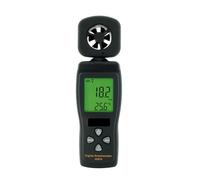 Anemómetro, Mini anemómetro digital LCD, medidor de velocidad del viento, temperatura y aire con retroiluminación