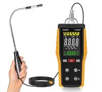 Anemómetro Térmico de Hilo Caliente para HVAC, AIOMEST Medidor de Viento Velocidad y Temperatura del Aire de Mano - Mide Flujo de Aire en Conductos, Tuberías y Volumen, Anemometer Profesional AI-9000F